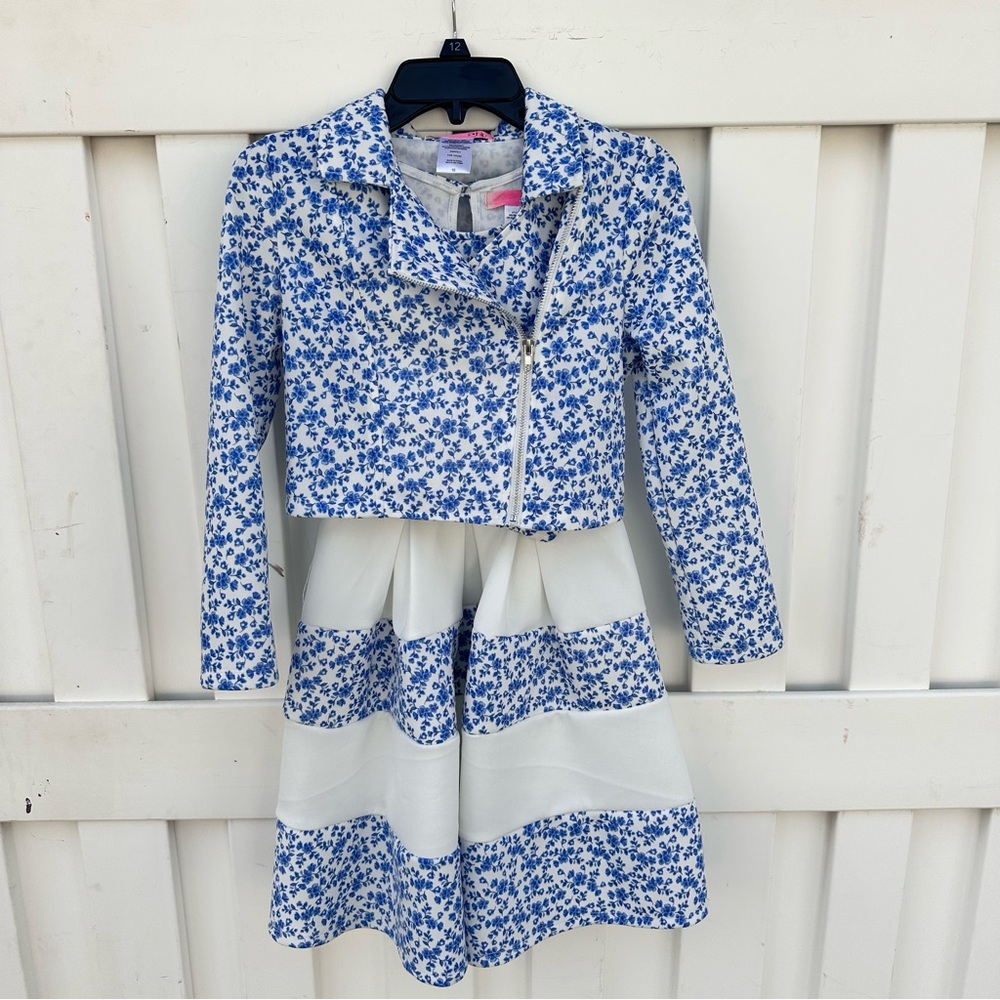 Girls 2Hip Floral Party Dress and Jacket Set NWOT